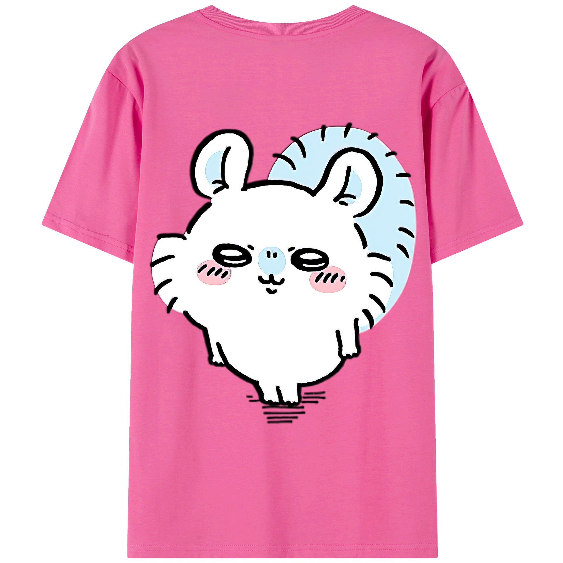（画像用） ちいかわ モモンガ Chii-kawa Momonga レディース半袖Tシャツ(バックプリント)